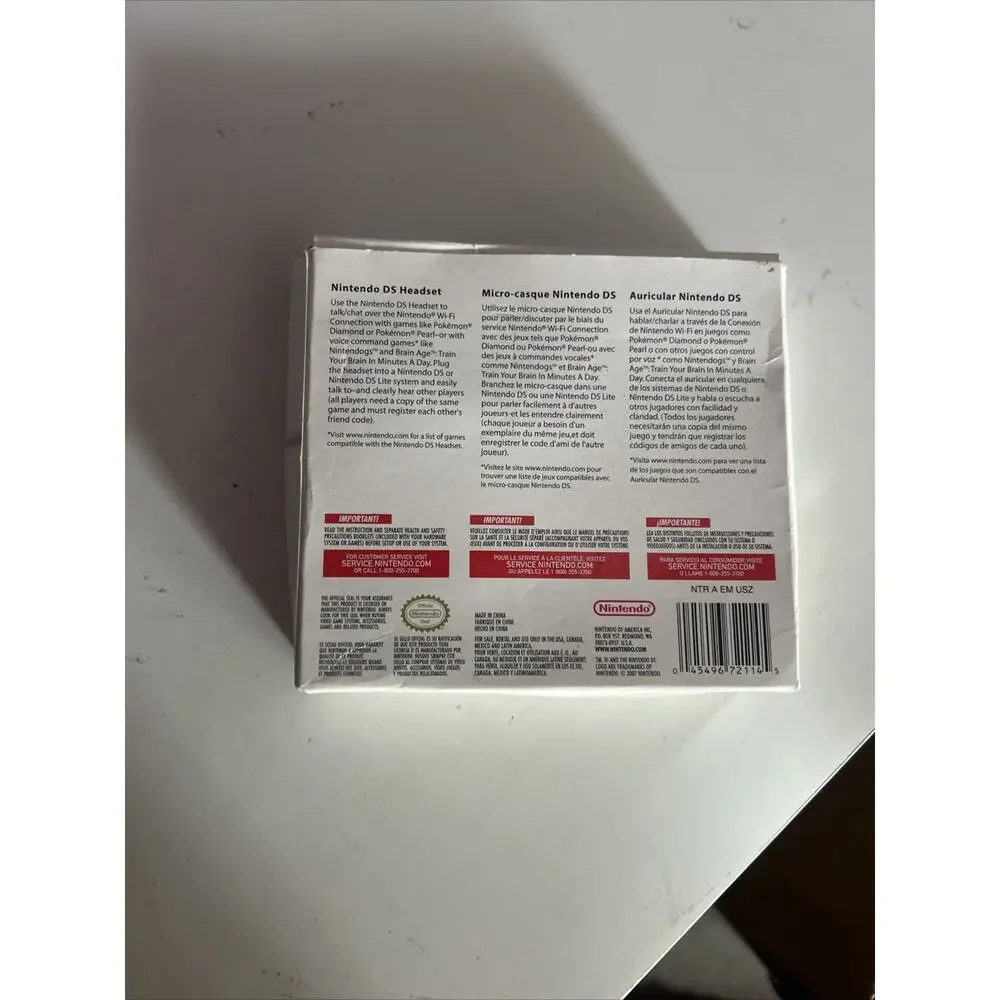 Nintendo Official White Ear-Hook Headsets